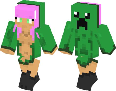 Anime Creeper Girl Minecraft Skin Minecraft Hub