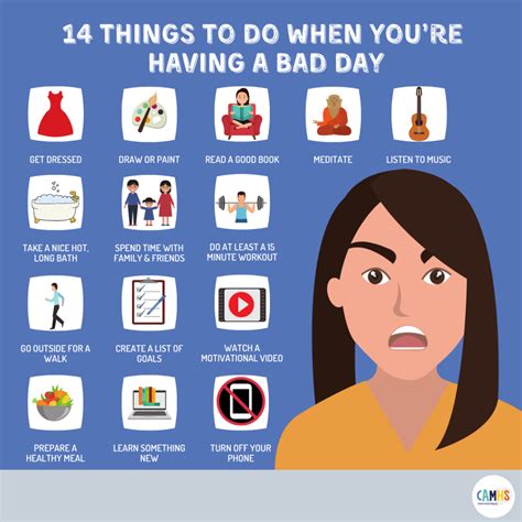 14 Things To Do When Youre Having A Bad Day Camhs Professionals