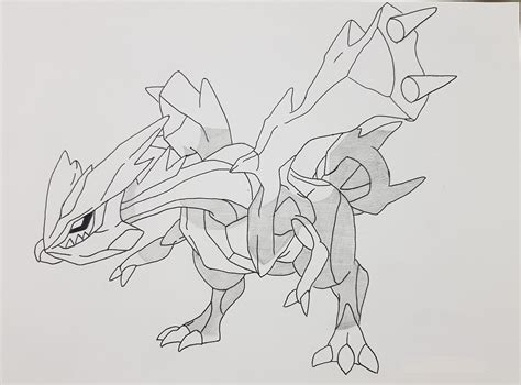 Oc A Kyurem Drawing Take Hours To Make It Look Perfect Rpokemonart