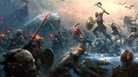 Hd Wallpaper 2018 Action Adventure Fantasy Fighting God War