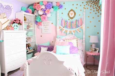 The Fancy Shack Pastel Girls Room Makeover