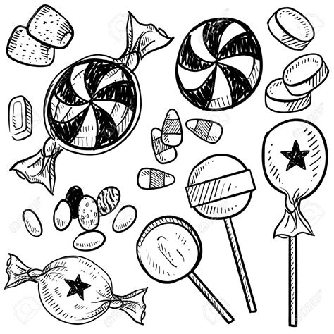 Candy Sketch Clip Art Library