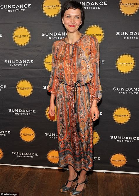 Maggie Gyllenhaal Embraces The Bohemian Look As She Steps Out In A