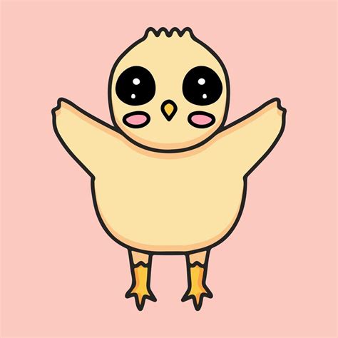 Kawaii Happy Chicks Cartoon Design Vector 2889817 Vector Art At Vecteezy