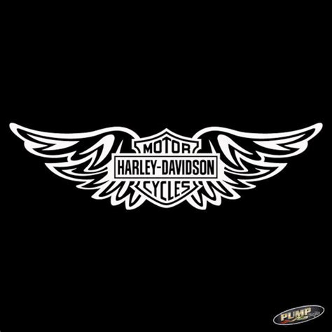 Harley Davidson Vinyl Auto Decals 3pack Free Shipping Etsy
