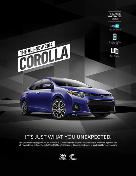 Nice Interactive Ad For The All New 2014 Toyota Corolla Car