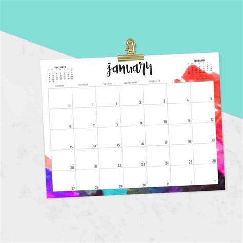 Free 2019 Printable Calendars 46 Designs To Choose From