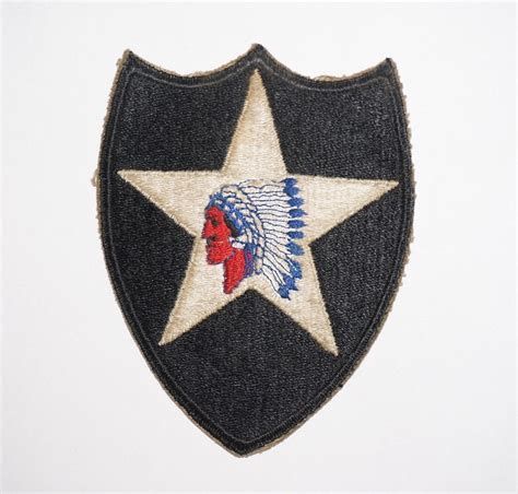 2nd Infantry Division Patch Wwii Us Army P0449 £1051 Us Military