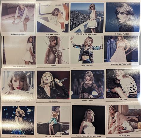 1989 Album Taylor Swift Polaroid Files 1989 Era Digital Download Etsy