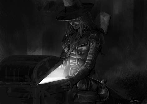 Graverobber Darkest Dungeon Darkest Dungeon 1girl Artist Name Black Hat Blue Eyes