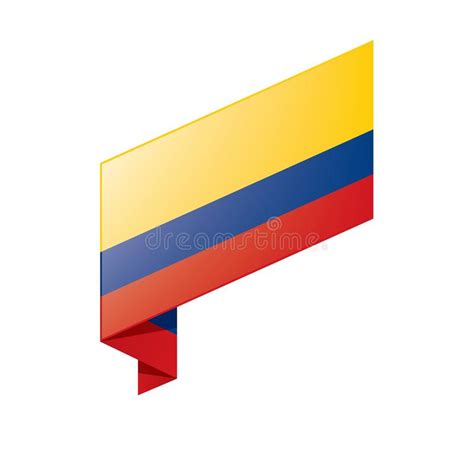 Bandera De Colombia Ejemplo Del Vector Stock De Ilustración