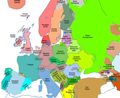 Filesimplified Languages Of Europe Map Frsvg Wikimedia Commons