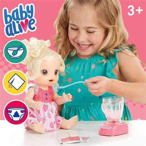 Hasbro Baby Alive Magical Mixer Baby Doll Strawberry Shake Blender