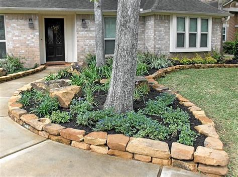 Katy Texas Rock Borders And Stone Borders Stevens Landscaping Services