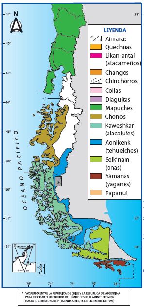 ¿dónde Habitaron Los Pueblos Originarios Pueblos Originarios En Chile