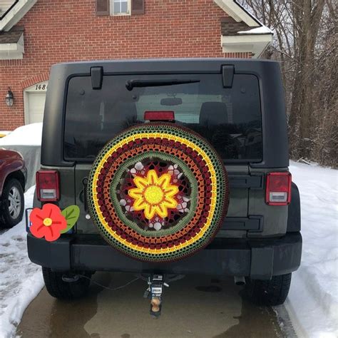 Crochet Sparetire Covers By Unique2who On Etsy Jeep Tire Cover Tire