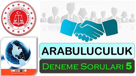 Adalet Bakanli I Arabuluculuk Sinavi Deneme Sorulari Youtube