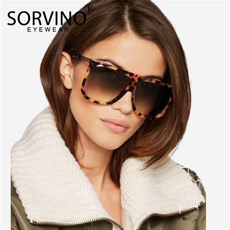 Sorvino Retro 2022 Oversized Square Sunglasses Women Luxury Brand
