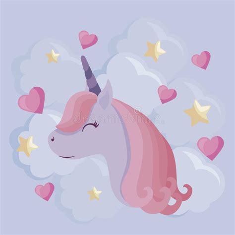 Cute Unicorn Design Stock Vector Illustration Of Isolated 137362476
