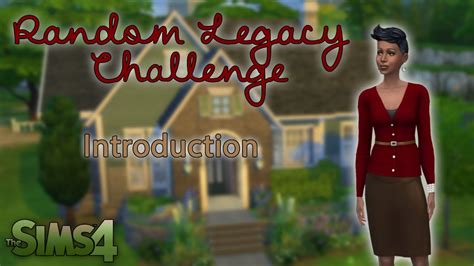 The Sims 4 Random Legacy Challenge Youtube