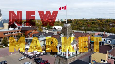 Newmarket Main Street Historic Downtown By Drone Ontario Youtube