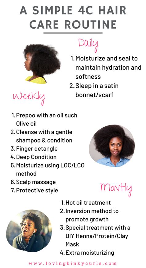 C Hair Care Routine C Hair Care Natural Hair Styles Natural Hair Care Routine