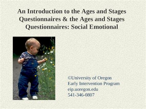 Ppt An Introduction To The Ages And Stages Questionnaires And The Ages