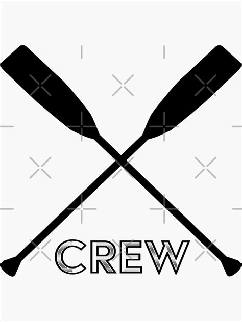 Rowing Crew Sticker By Kudostees Redbubble