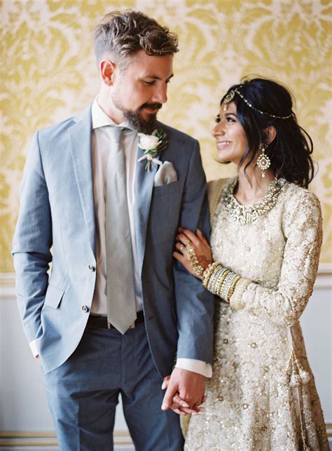 Elegant Interfaith Wedding With Two Ceremonies In The English