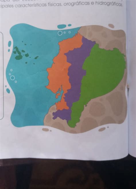 En El Siguiente Mapa Del Ecuador Identifica Las Regiones Naturales Y