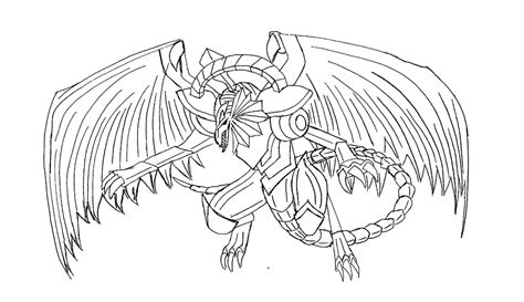 Traditional Media Winged Dragon Of Ra Sketch Coloring Page