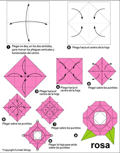 Pasos Para Hacer Una Flor De Origami Imagui