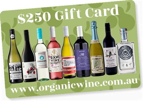 250 Organic Wine T Card Organic Wine Store