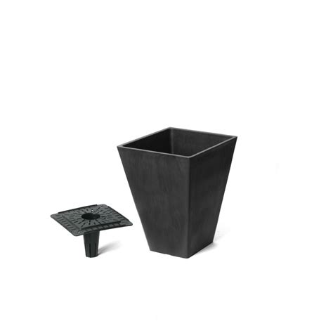 The Home Depot Valencia Planter Square Taper Planter With Watering