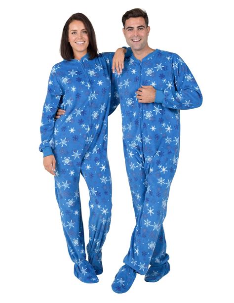 Footed Pajamas Footed Pajamas Its A Snow Day Adult Fleece Onesie Adult Medium Pluswide