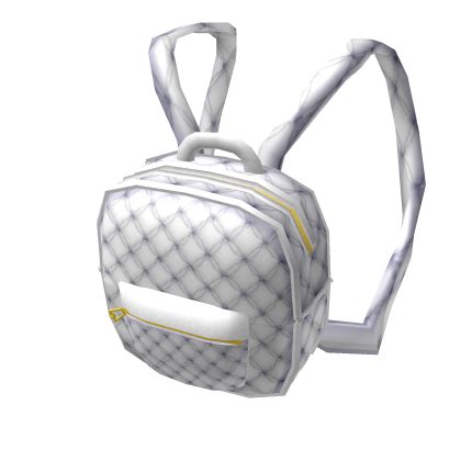 White Luxury Backpack - Roblox | Luxury backpack, White backpack, Backpacks