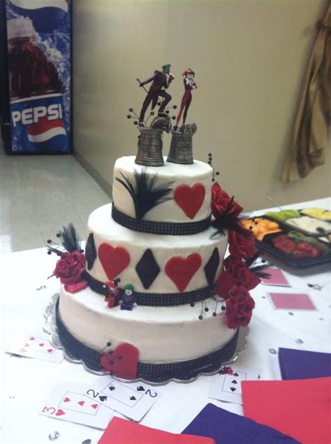 Joker Harley Quinn Wedding Cake Topper Donna Milburn Torta Nuziale