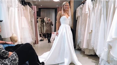 Trying On Wedding Dresses For The First Time Youtube