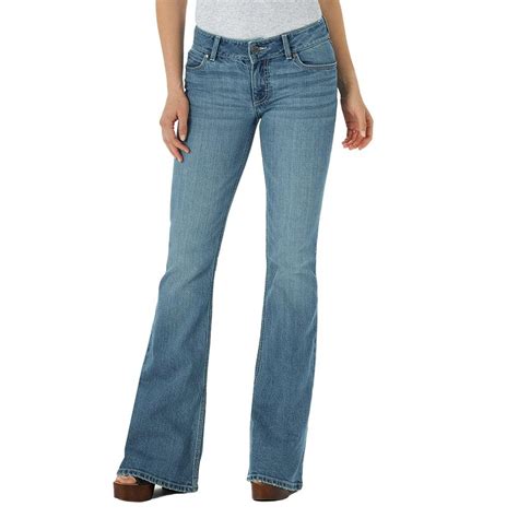 Retro Mae Mid Rise Flare Womens Jeans By Wrangler