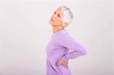 Premium Photo Matur Woman Suffering From Lower Back Pain Mature