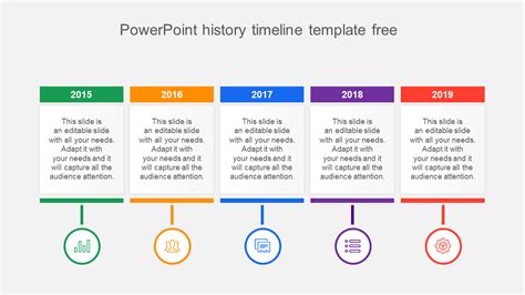 Effective Powerpoint History Timeline Template Free
