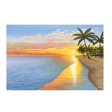 “tropical Sunset” New Commissioned Painting 2018 Commission Painting