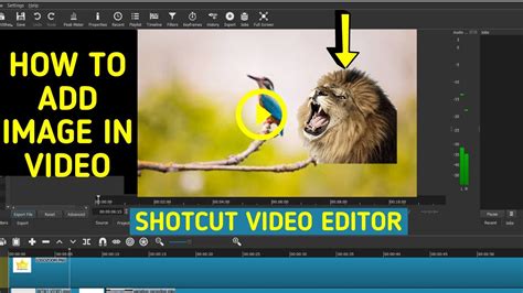 How To Add Image In Shotcut Video Editor Shortcut Video Editing