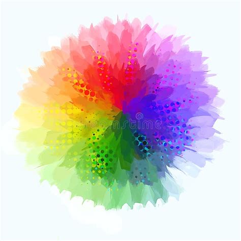 Circle Palette Of Colors Multicolored Wheel With A Gradient Rainbow