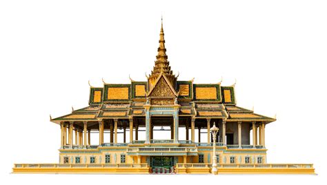 Cambodia Royal Palace Free Png File Phnom Penh Royal Palace Vectorkh