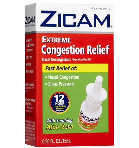 Zicam Brand Otc Cough Cold Allergy Decongestant Always On