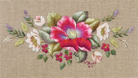 Crewel And Surface Embroidery Inspirational Floral Designs Sally