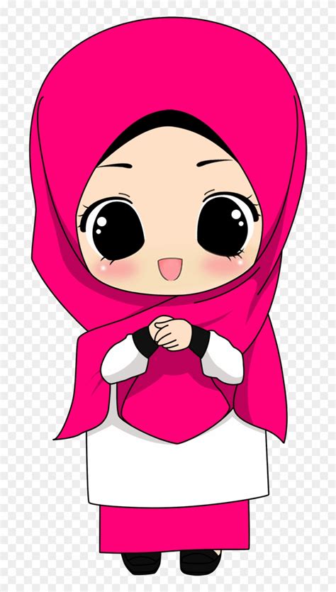 65 Animasi Lucu Muslimah