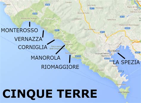 Cinque Terre Map The Best Of Italy By Train A Two Week Itinerary