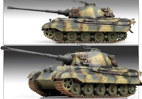 Scale German King Tiger Production Turret Tank Model Tank